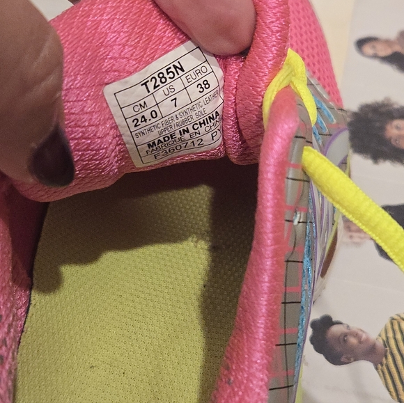 ASICS GEL-CIRRUS 33 Women's Running Shoes - Pink, Silver & Yellow - Size 7 Women - Picture 5 of 13